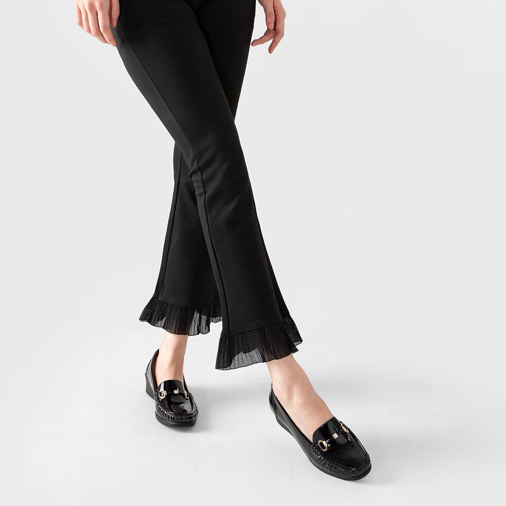 Mocasin Casual Mujer Vintage Cuña Charol Metalica Weide Js73 image number 2.0