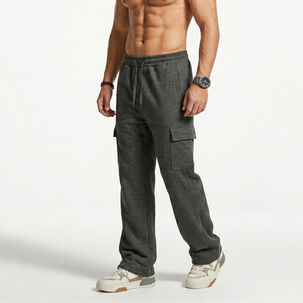 Pantalon Buzo Cargo Forro Polar Hombre