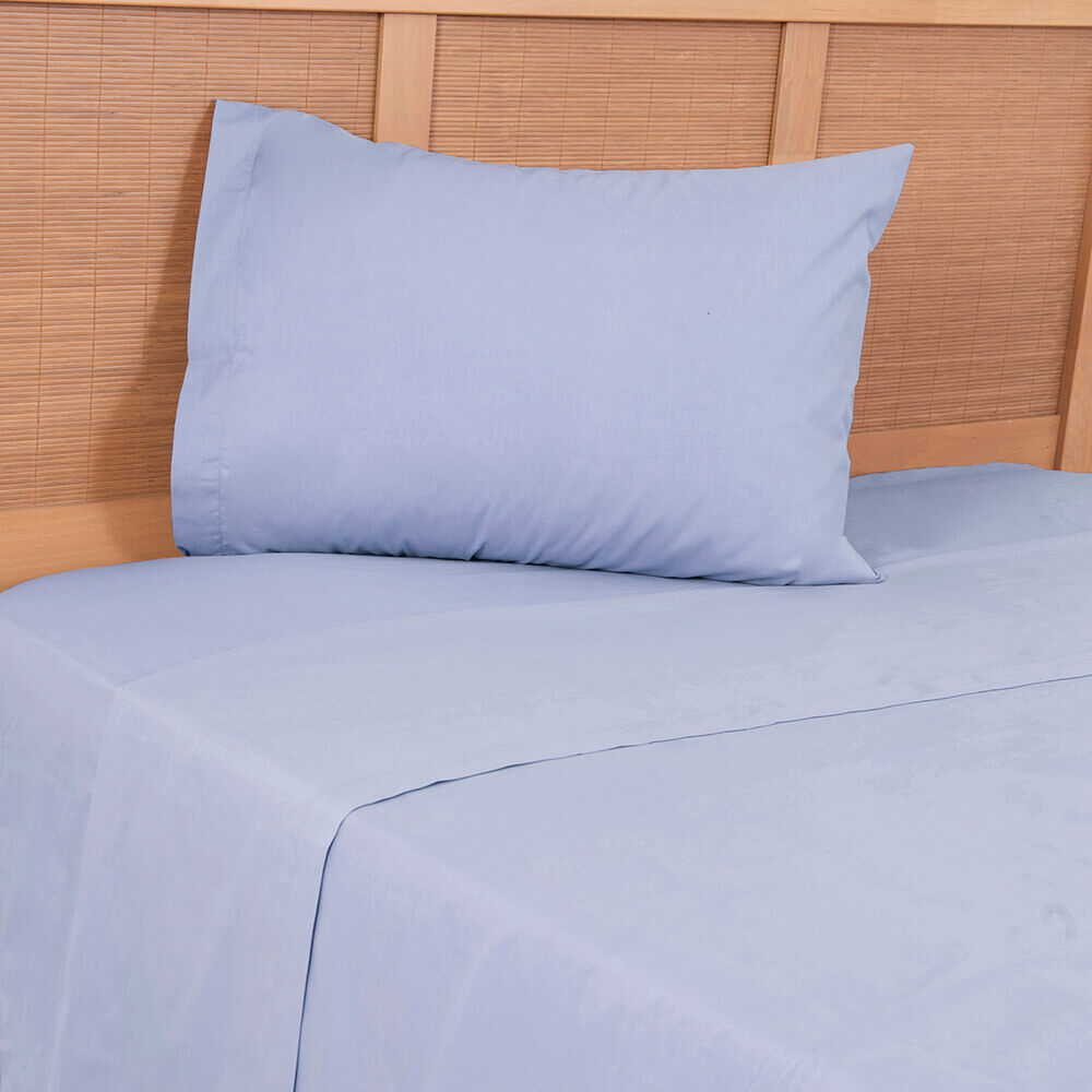 Sabana 180 Hilos Lisos 1p Azul image number 2.0