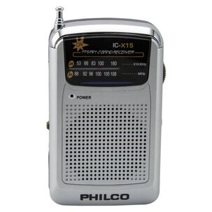 Radio De Bolsillo Retro Am Fm Gris Ic-x15