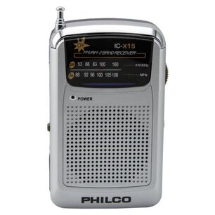 Radio De Bolsillo Retro Am Fm Gris Ic-x15