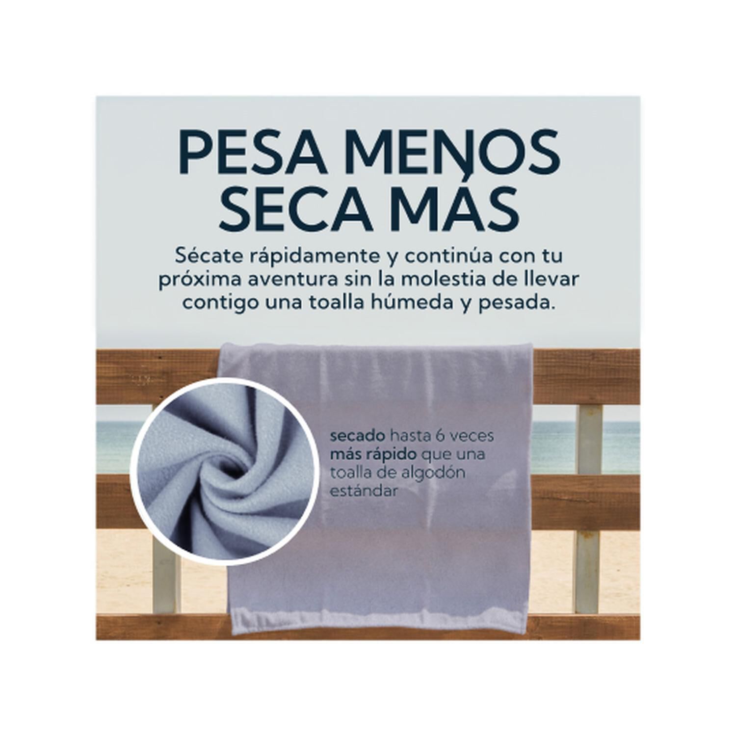 Pack 2 Toallas Microfibra Suede Gris image number 5.0