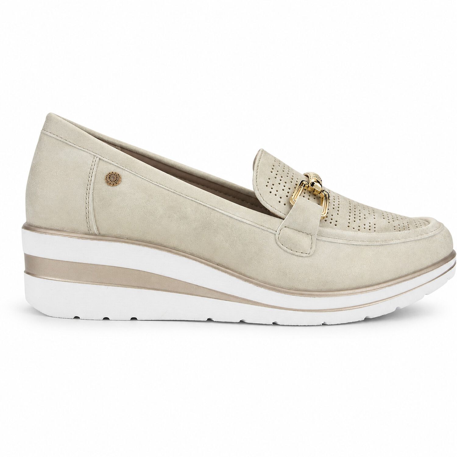Mocasin Dorado Mujer Casual Chalada Zlat image number 0.0