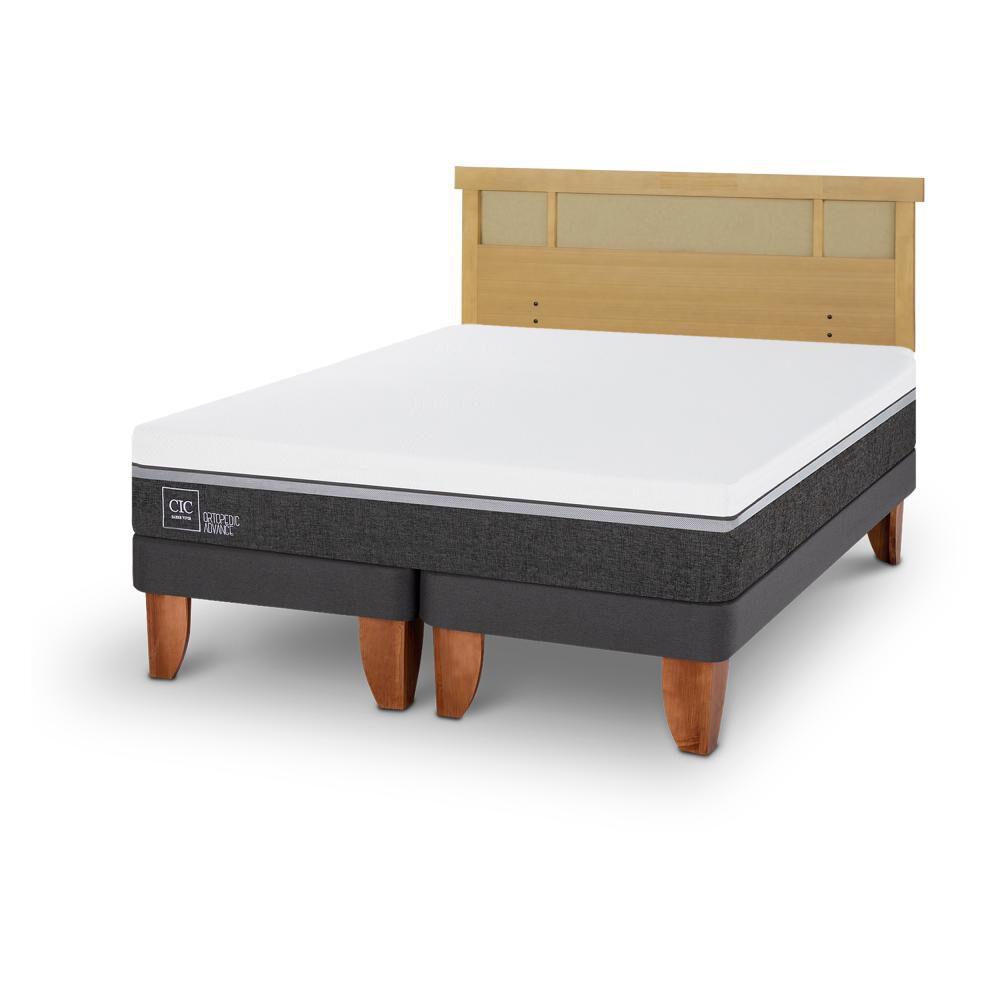 Cama Europea Cic Ortopedic Advance / 2 Plazas / Base Dividida + Respaldo image number 2.0
