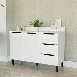 Mueble De Cocina Base Vekkahome Meena 2p 3c Blanco