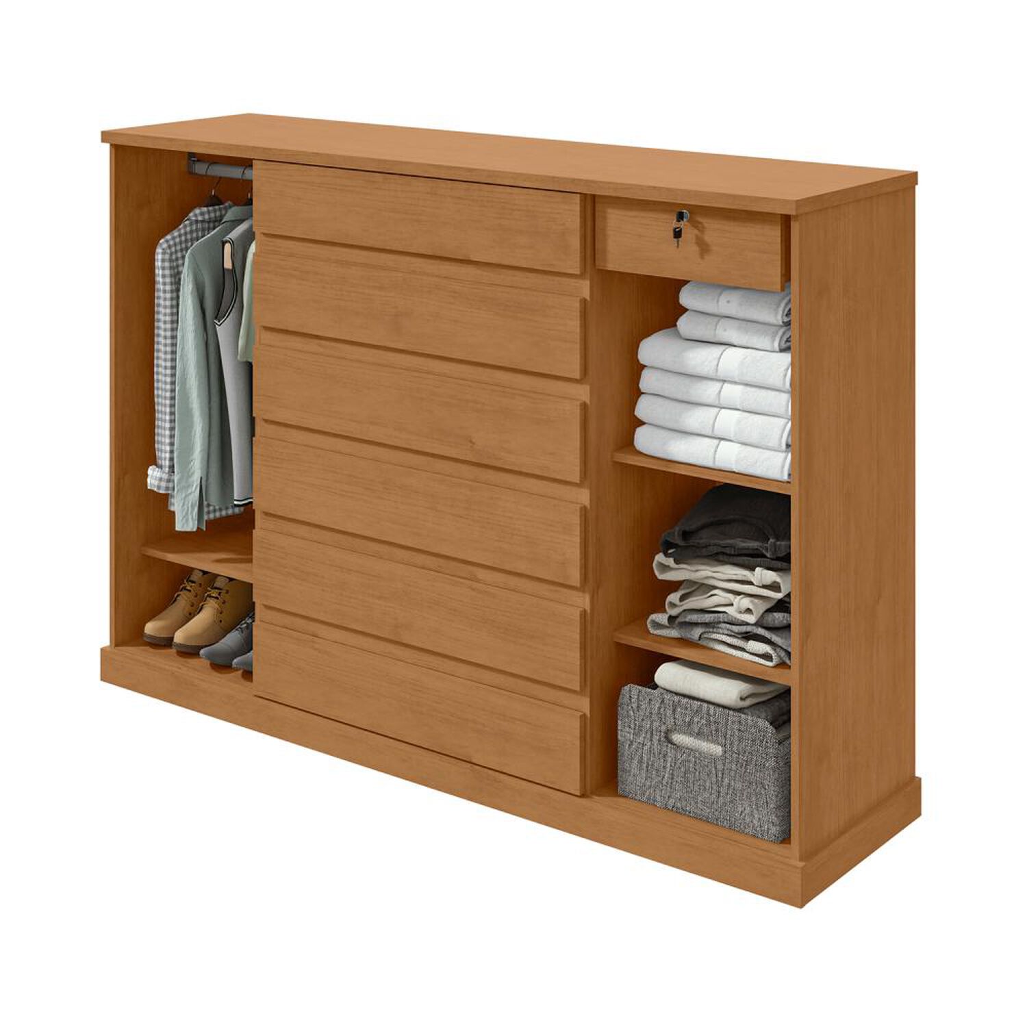 Comoda Di Poretti Design Comoda Vedra / 2 Puertas / 7 Cajones image number 1.0