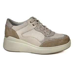 Zapatilla Cuero Danette Beige