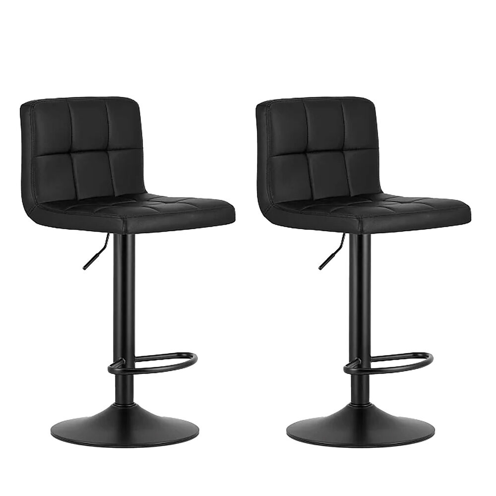 Pack 2 Silla De Bar Con Base Mate Y Altura Regulable Dise&ntilde;o Moderno image number 0.0