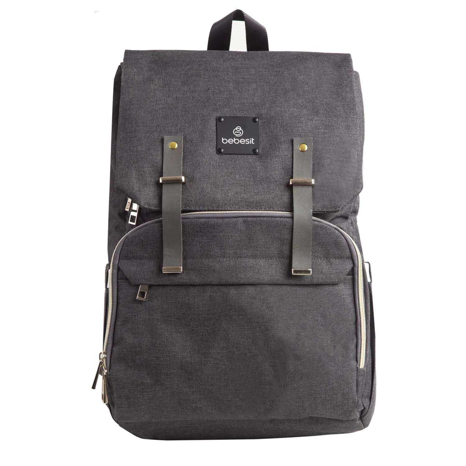 Mochila Maternal Mudador Bebesit Melange - Negro image number 1.0