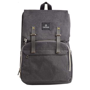 Mochila Maternal Mudador Bebesit Melange - Negro