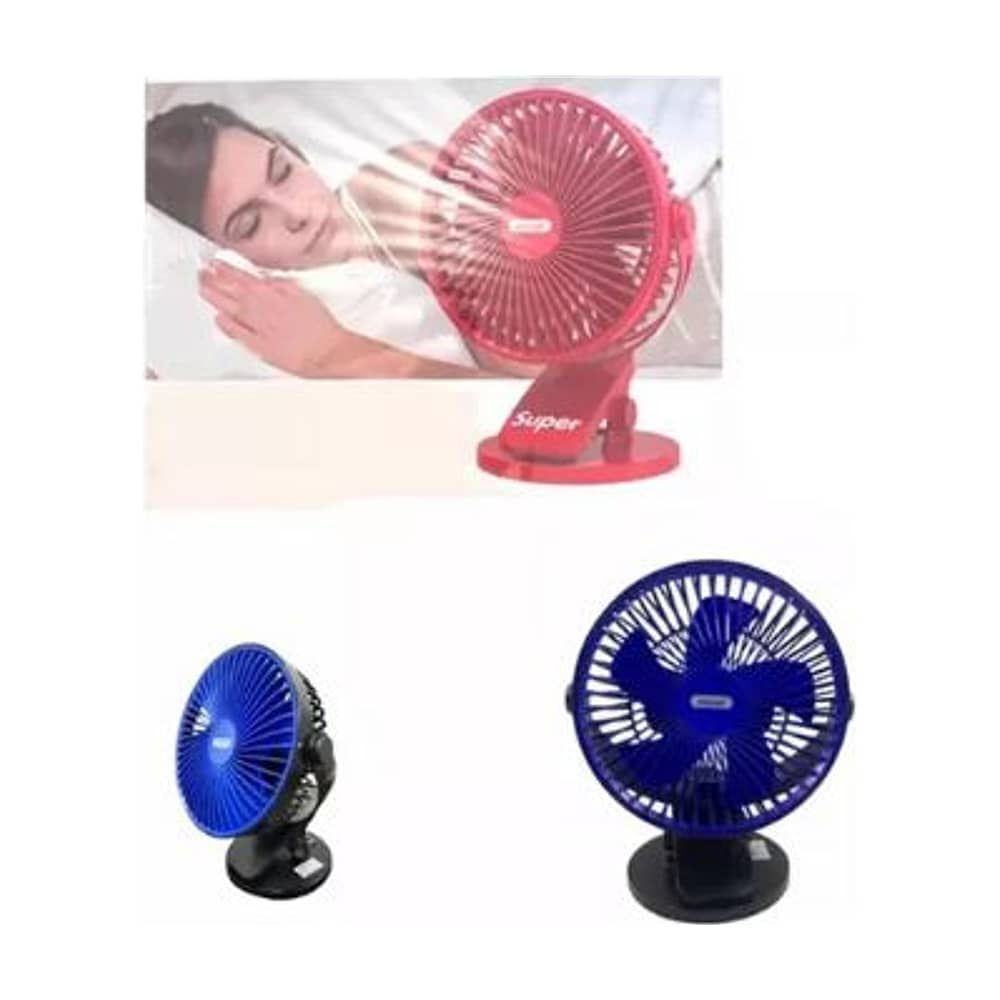 Mini Ventilador P&oacute;rtatil Mesa Usb 3 Velocidades Gancho image number 1.0