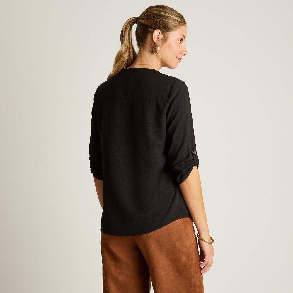 Blusa Manga 3/4 Cuello V Mujer Lorenzo Di Pontti image number 2.0