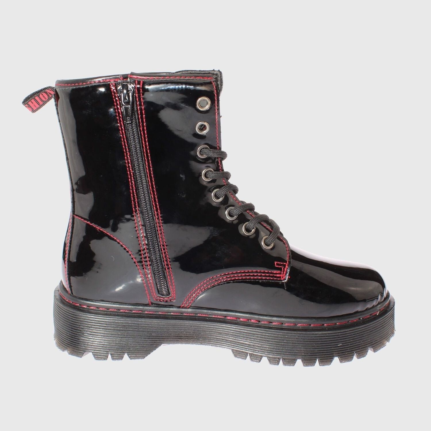 Botin Negro/rojo V&iacute;a Franca Art. 5bm001bkred image number 3.0