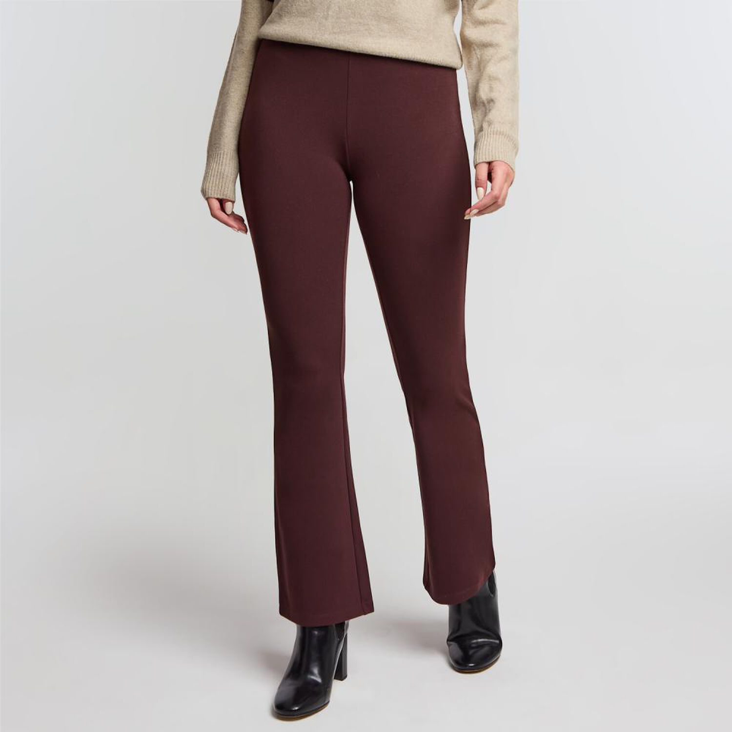 Pantal&oacute;n Leggings Tiro Alto Flare Mujer Kimera image number 0.0