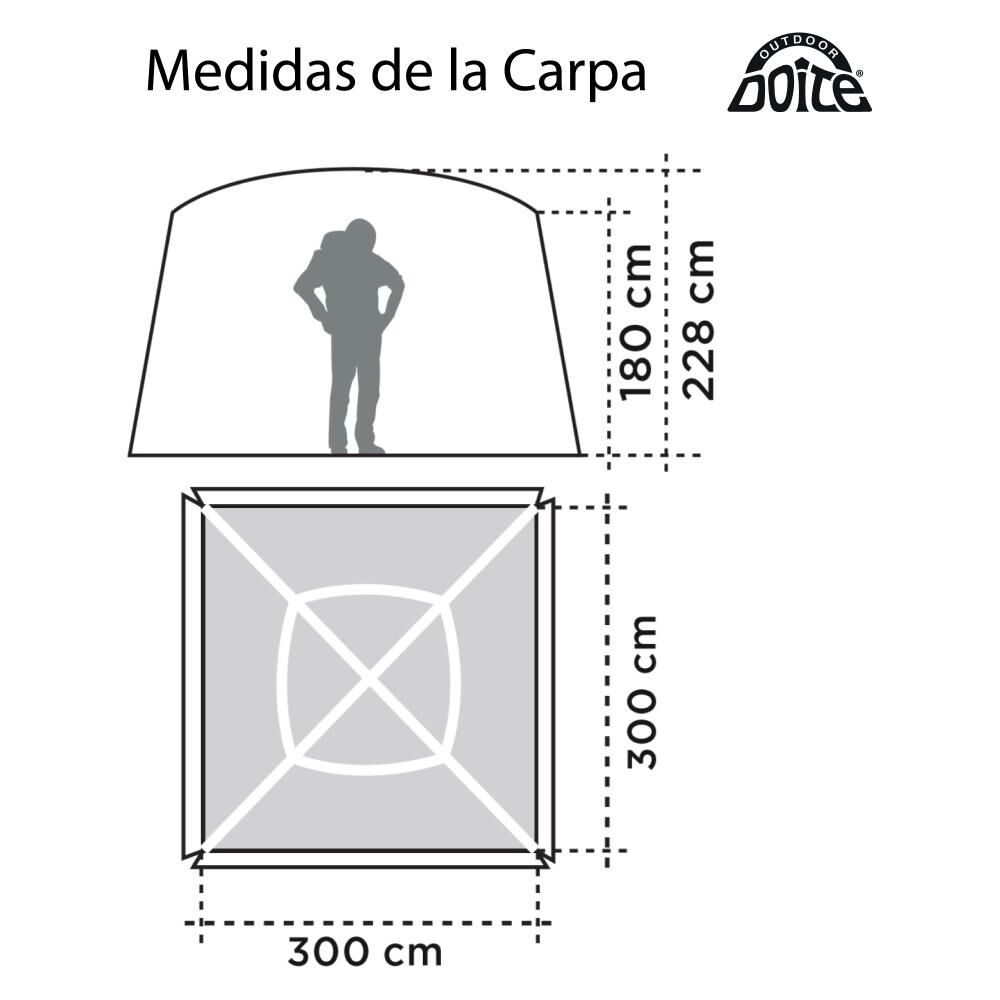 Carpa Comedor Suiza 3x3 Doite image number 3.0