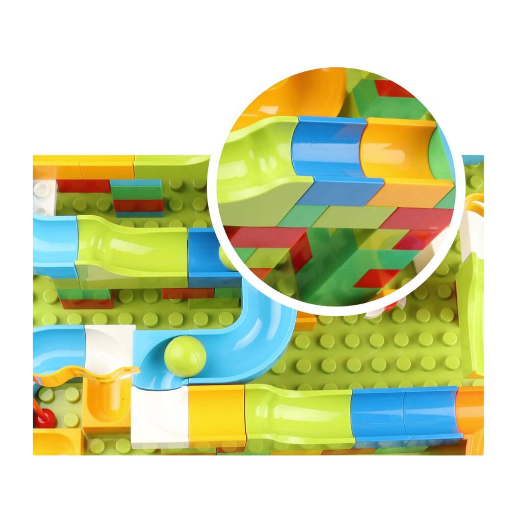 Bloques Tobogan Con Base 168 Piezas Construcci&oacute;n Accesorios image number 5.0