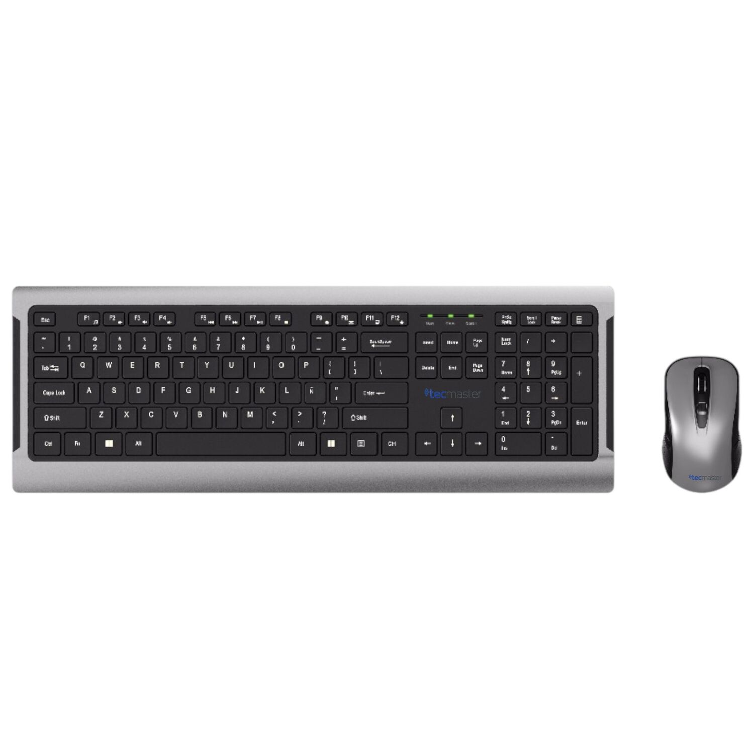 Teclado Y Mouse Inalambrico Teclas Planas Tecmaster Ld100 image number 4.0