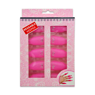Protector De U&ntilde;as Esmaltados X10 Ud Rosado