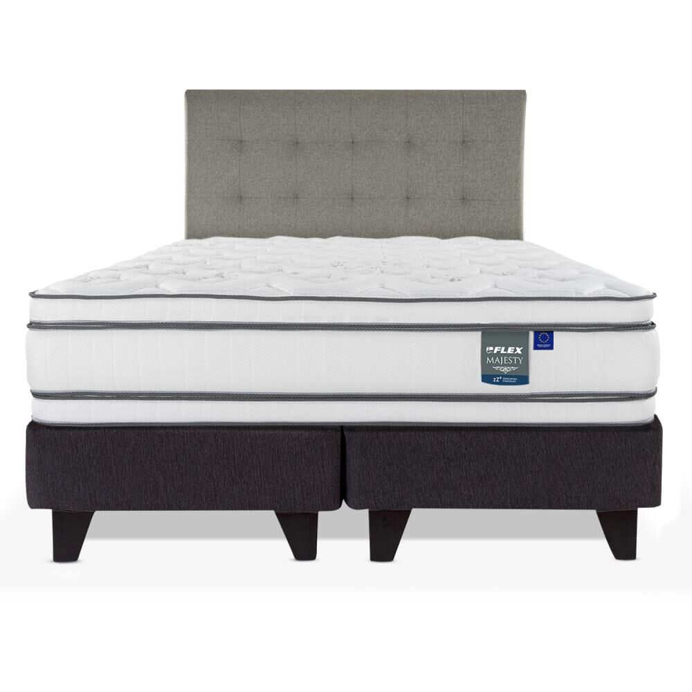 Cama Europea Flex Majesty / Super King / Base Dividida + Respaldo image number 0.0