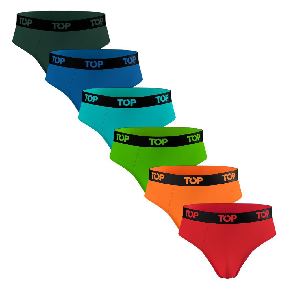 Pack 6 Slip Algodón Color Skins Top image number 0.0