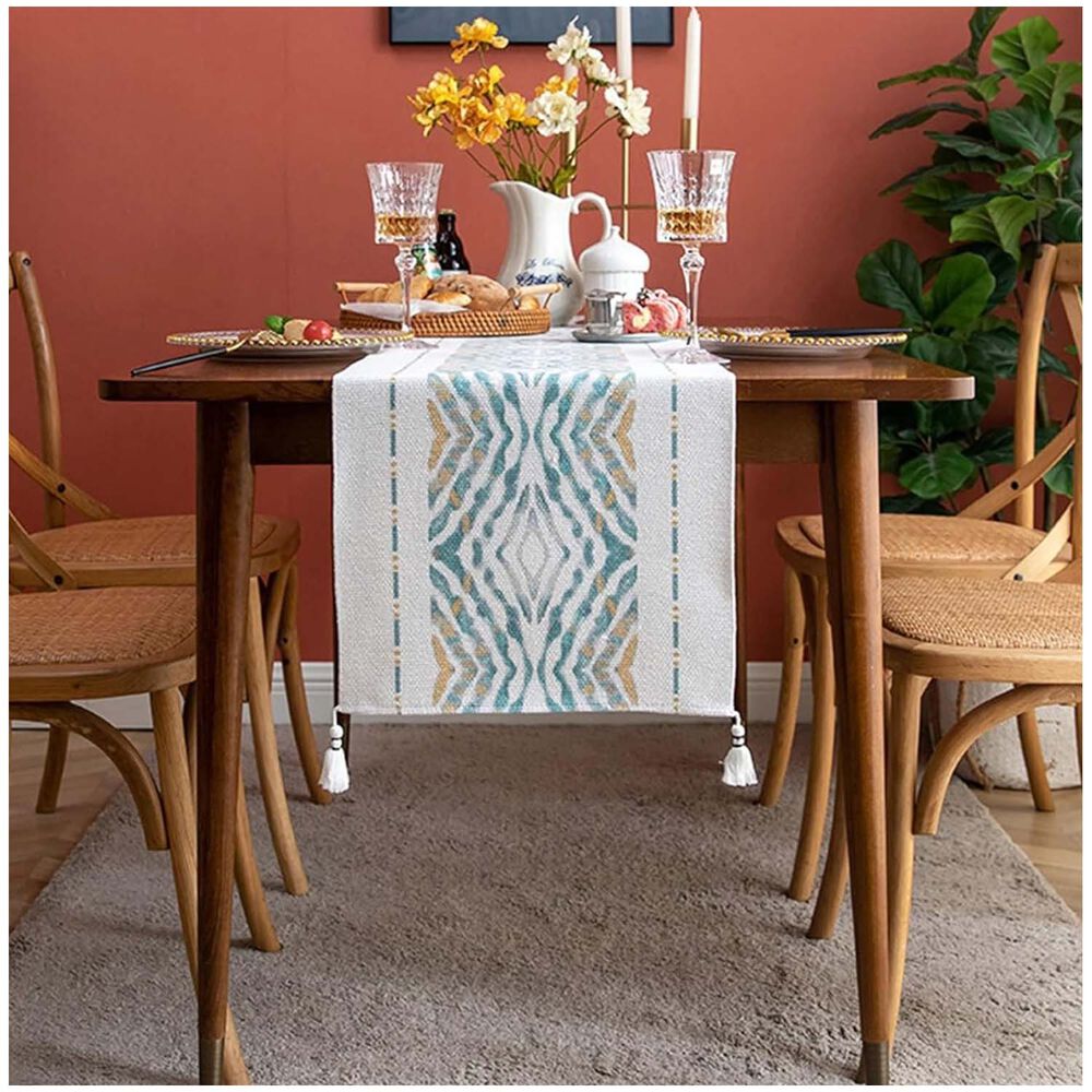 Camino De Mesa + Individuales Set De 7 Piezas 35x180cm Mod05 image number 2.0