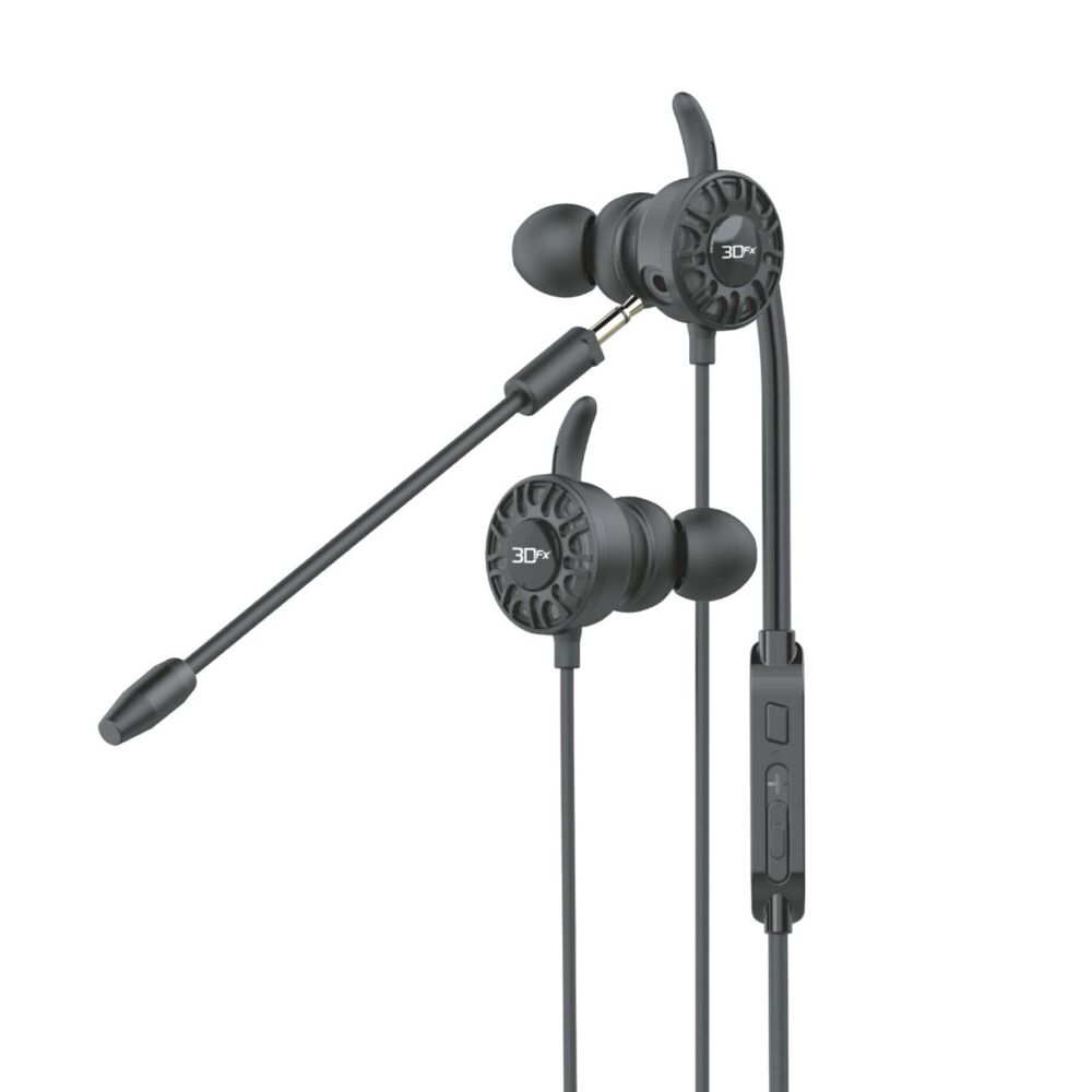 Audifono Gamer In-ear Con Mic Desmontable Negro image number 0.0