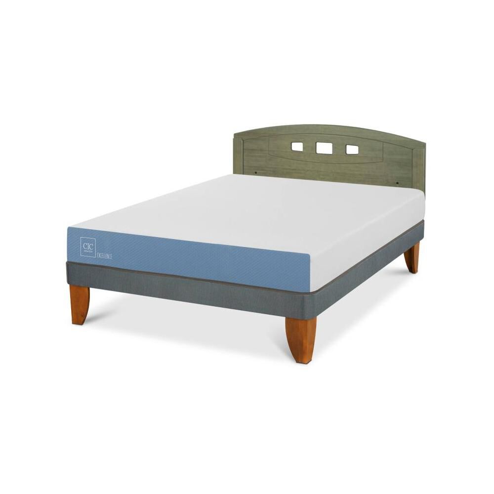Cama Europea Cic Excellence / 2 Plazas / Base Normal + Respaldo image number 3.0