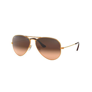 Lentes De Sol Aviator Rosa Degrad&eacute; Ray-ban
