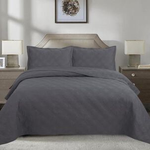 Quilt Andes Liso Marengo 2 Plazas