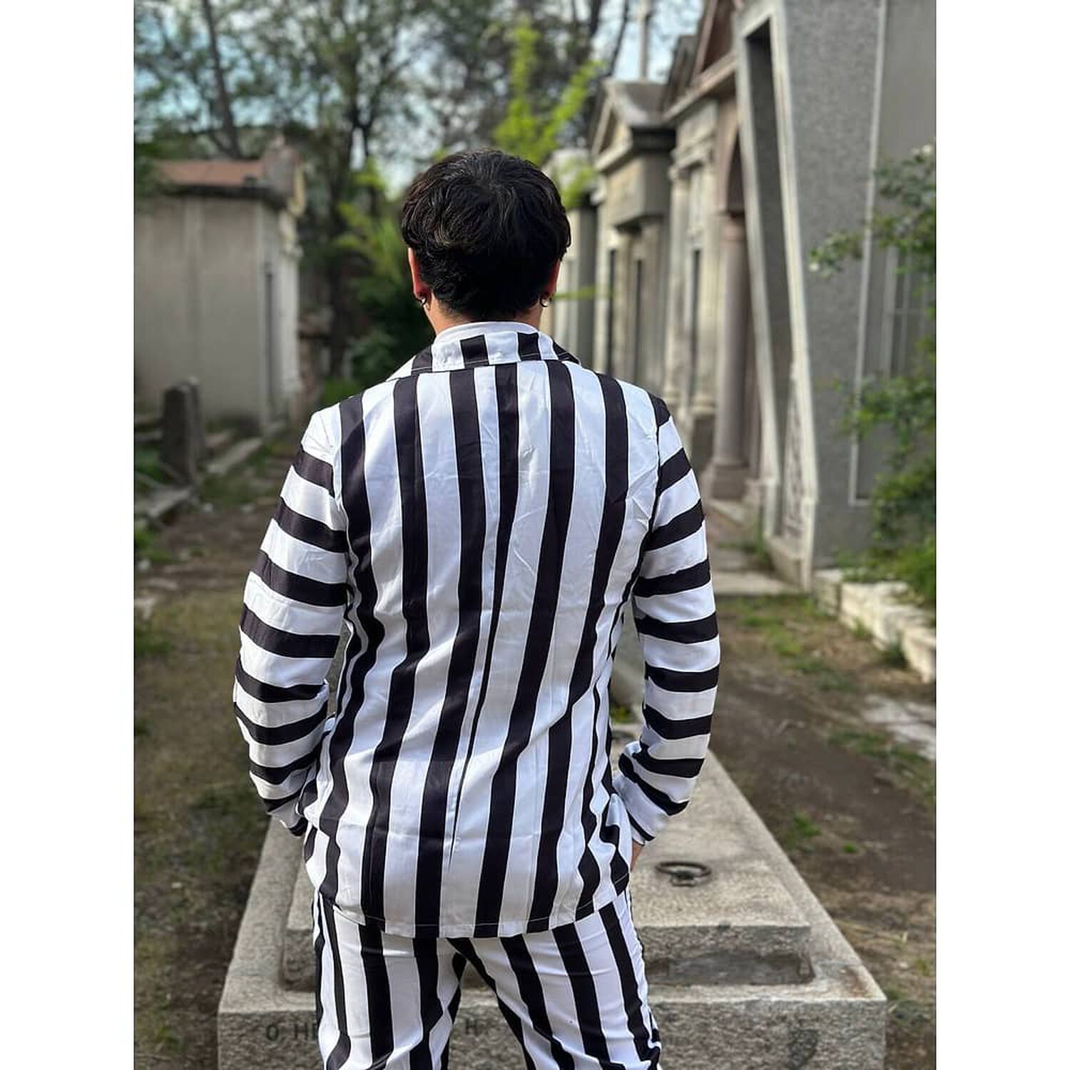 Disfraz Beetlejuice Halloween Con Corbata image number 4.0