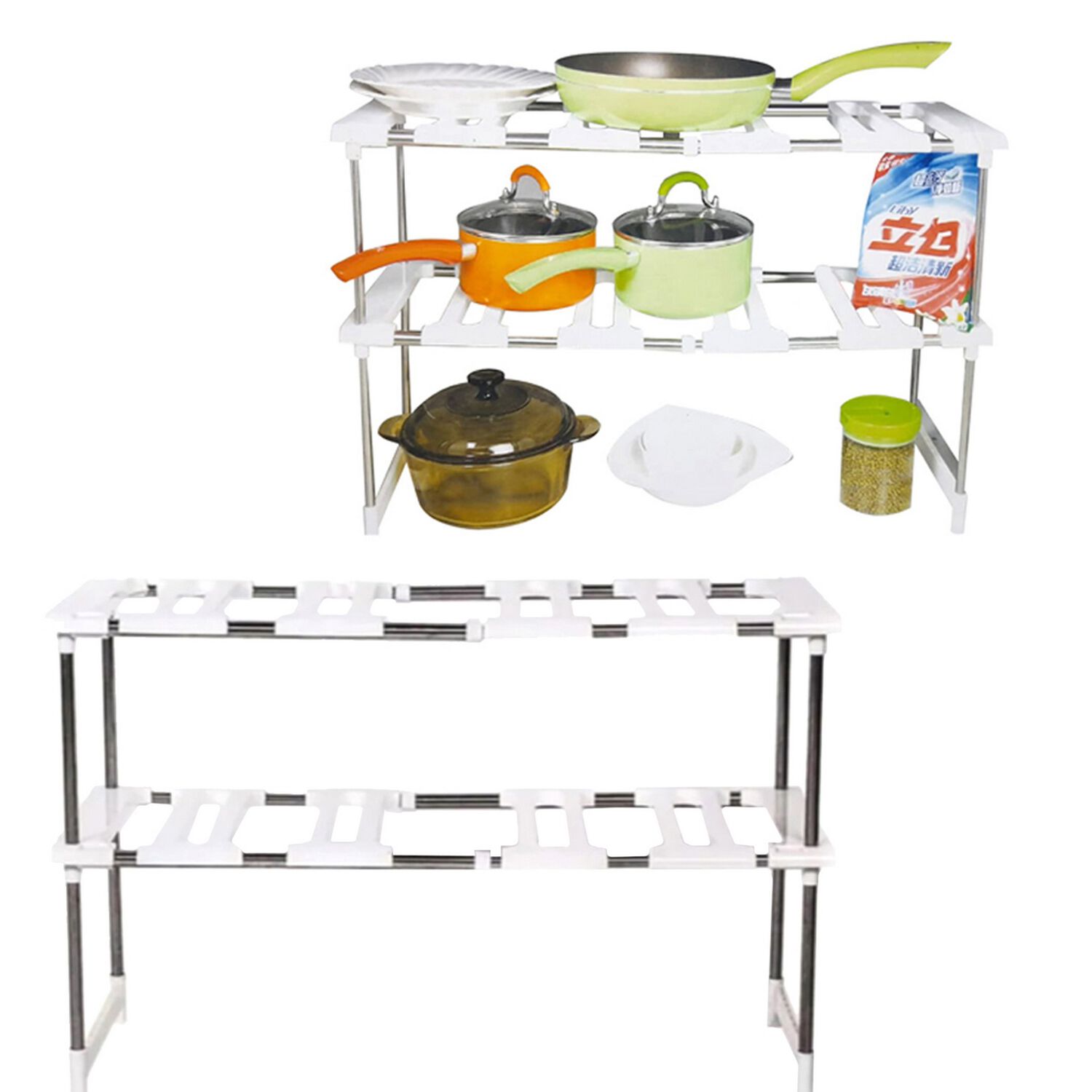 Estante Organizador 2 Niveles Multiuso Cocina 75x46x26 Cm image number 2.0
