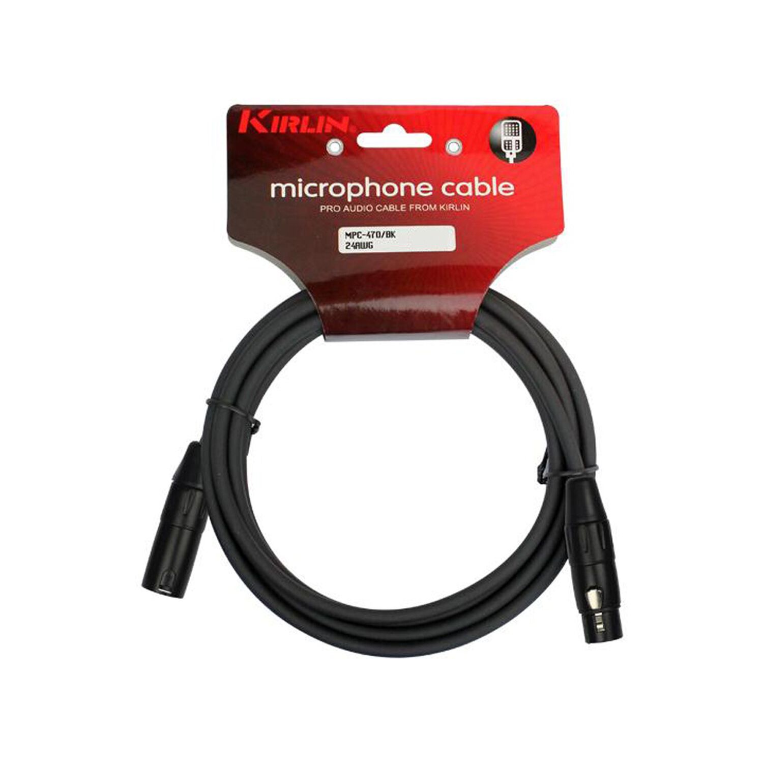 Cable Micr&oacute;fono Negro Kirlin 3mts Mpc-470pb-3 image number 3.0