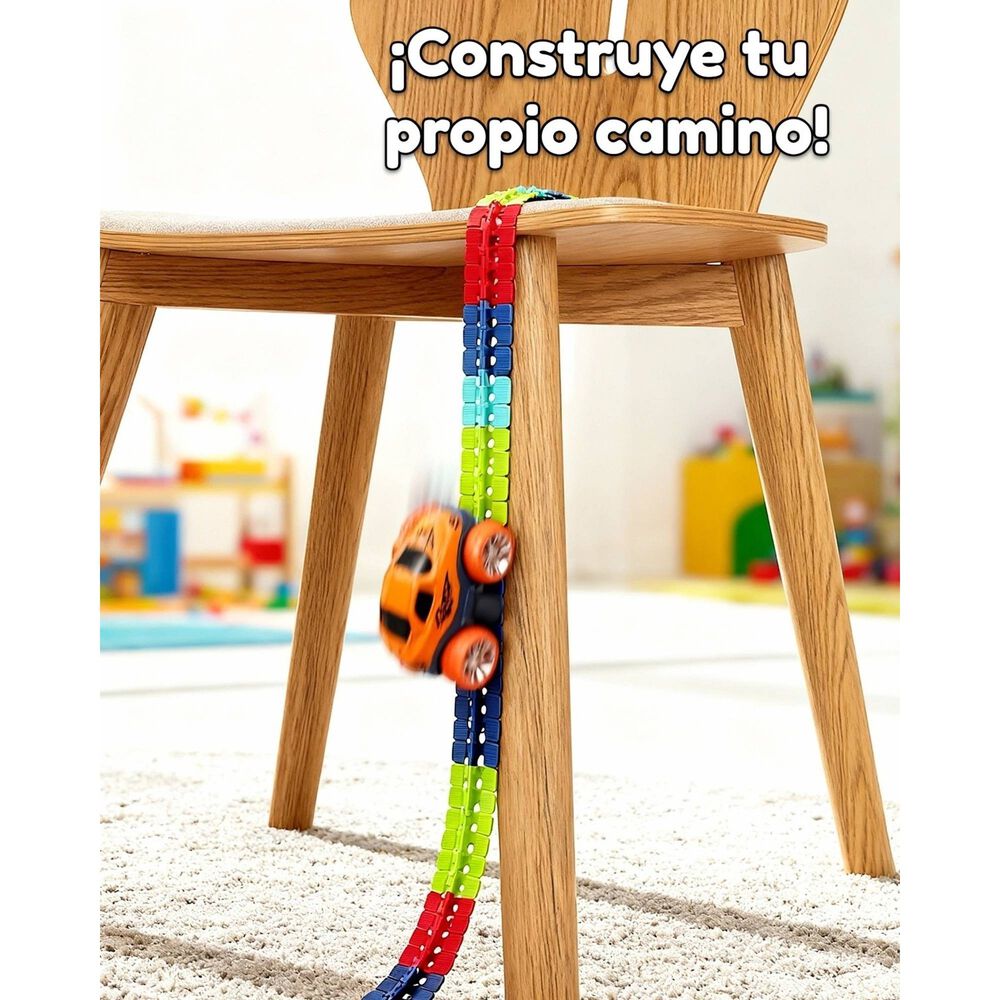 Autopista Magica Flexible Gravedad 0 92 Pcs Para Ni&ntilde;os image number 5.0