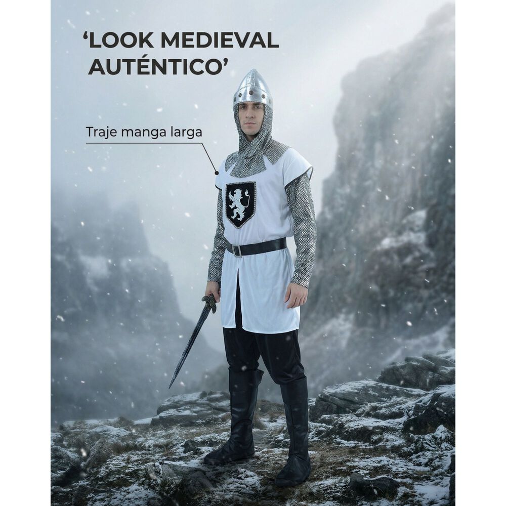 Disfraz Cosplay Caballero Medieval Piquero image number 9.0