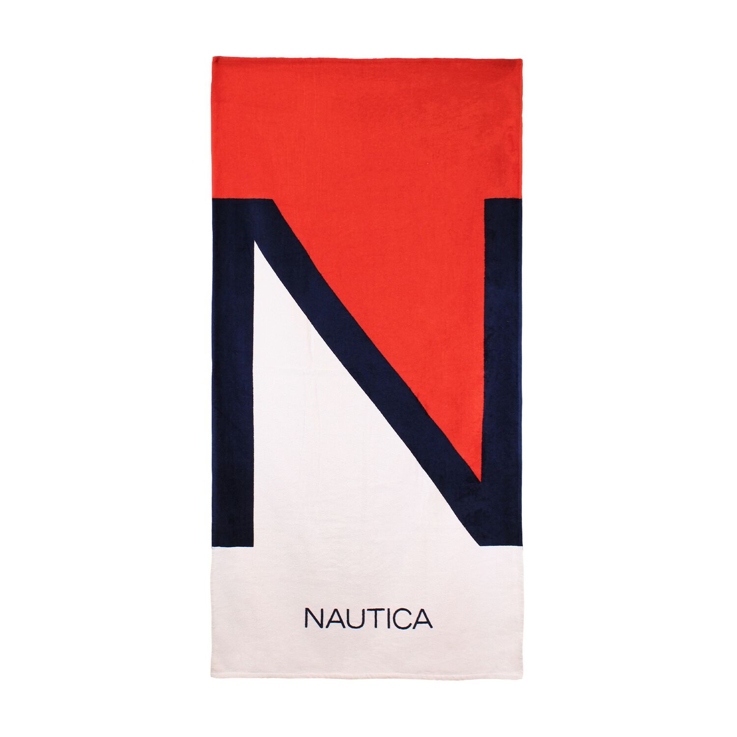 Toalla De Playa Nautica Home 100% Algod&oacute;n 160x80 Dise&ntilde;o N Tricolor image number 0.0