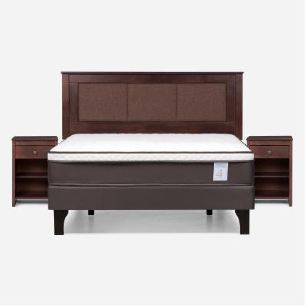 Cama Europea Rosen New Style 4 Plus / 2 Plazas / Base Normal + Set De Maderas Rachel image number 8.0