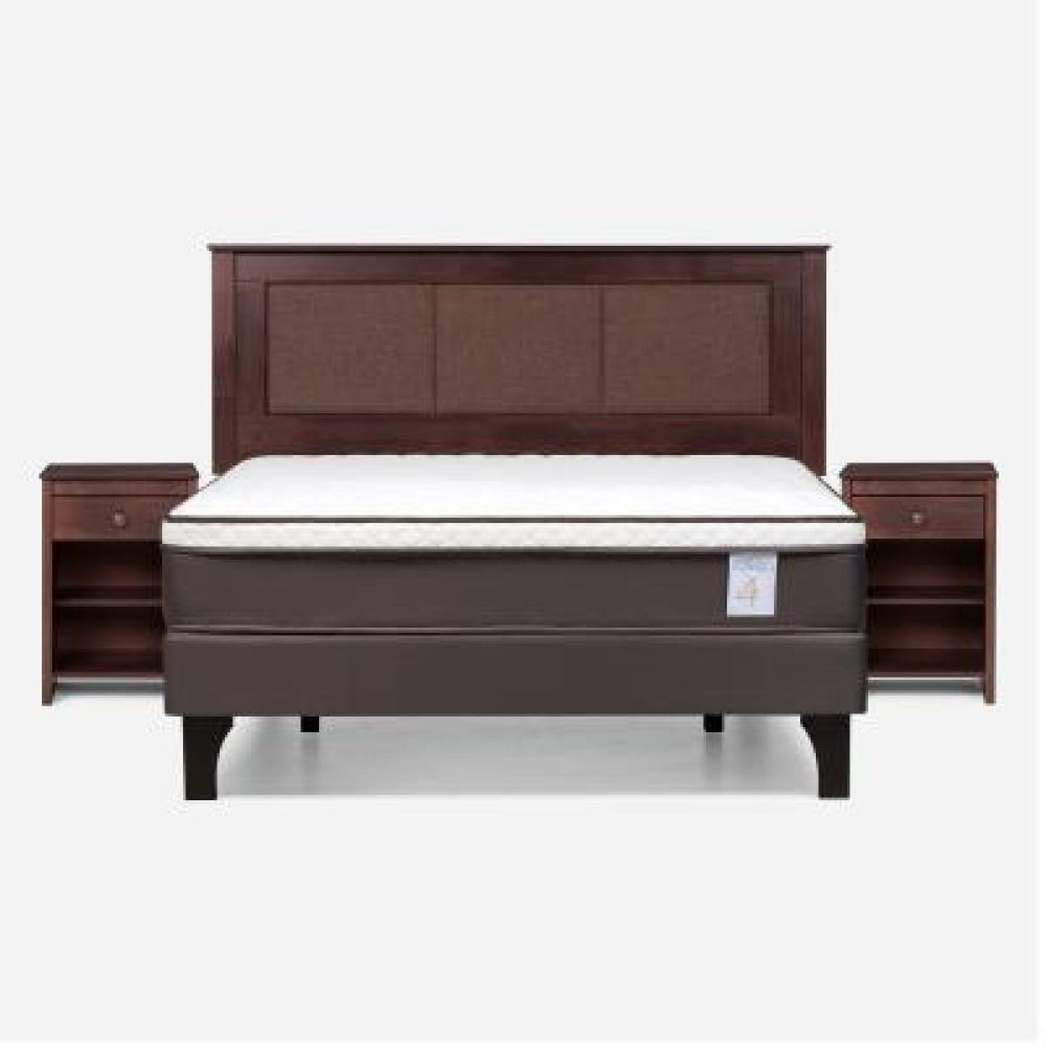Cama Europea Rosen New Style 4 Plus / 2 Plazas / Base Normal + Set De Maderas Rachel image number 8.0