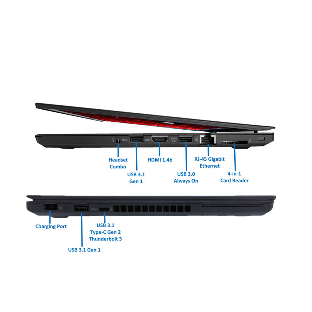 Notebook Lenovo T470 Touch - Core I5 6ta Gen - 16gb - 256gb - Reacondicionado image number 4.0