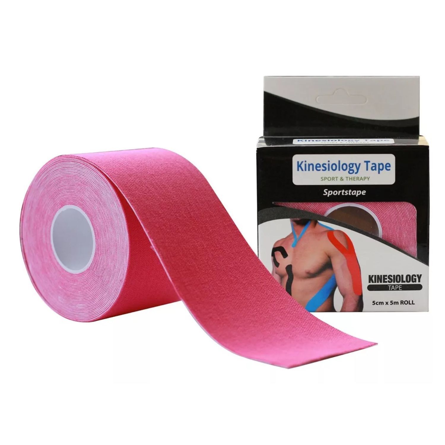Cinta Kinesiol&oacute;gica Tape Neuromuscular 500cm X 5cm Roja image number 1.0