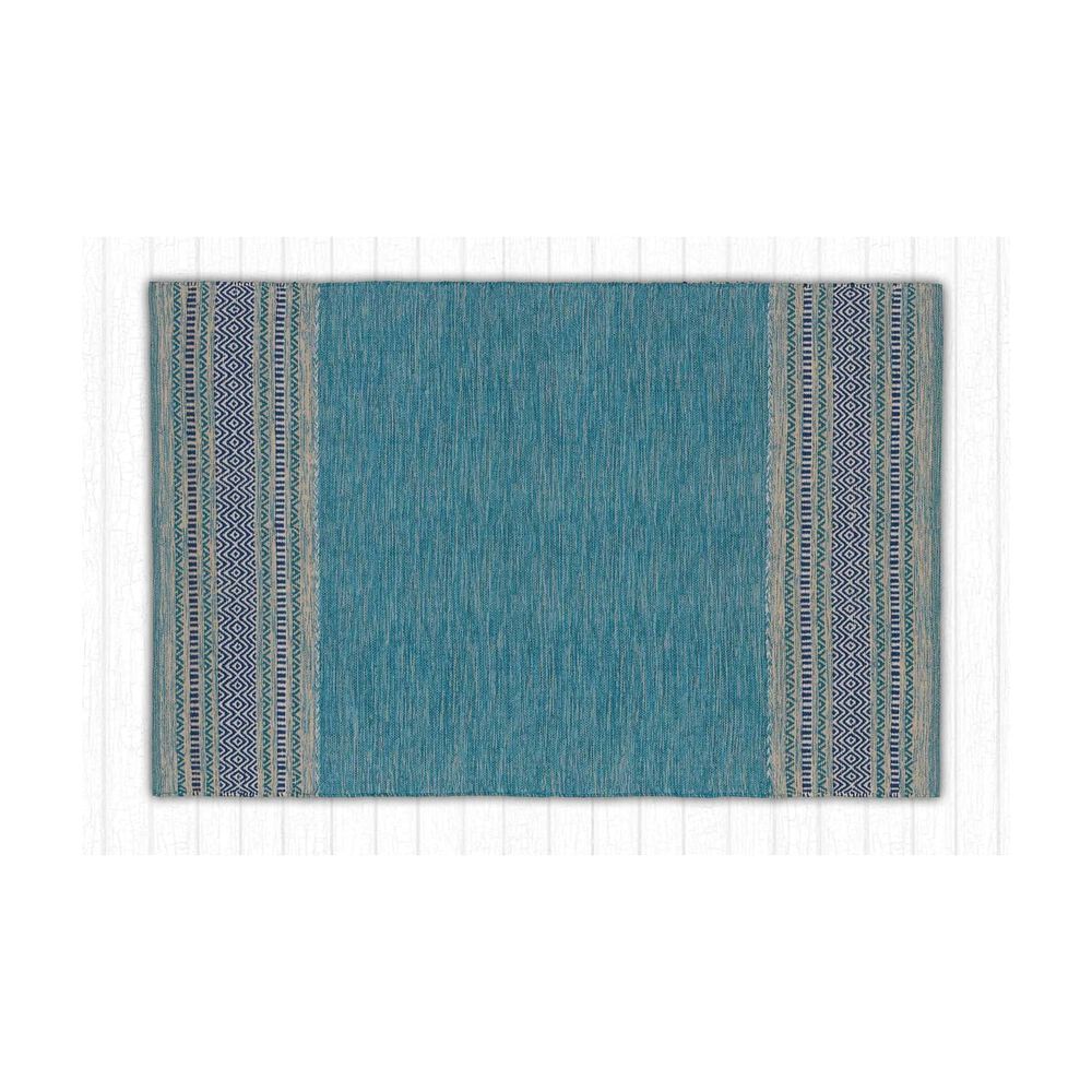 Alfombra Kilim Peque&ntilde;a Turquesa image number 0.0