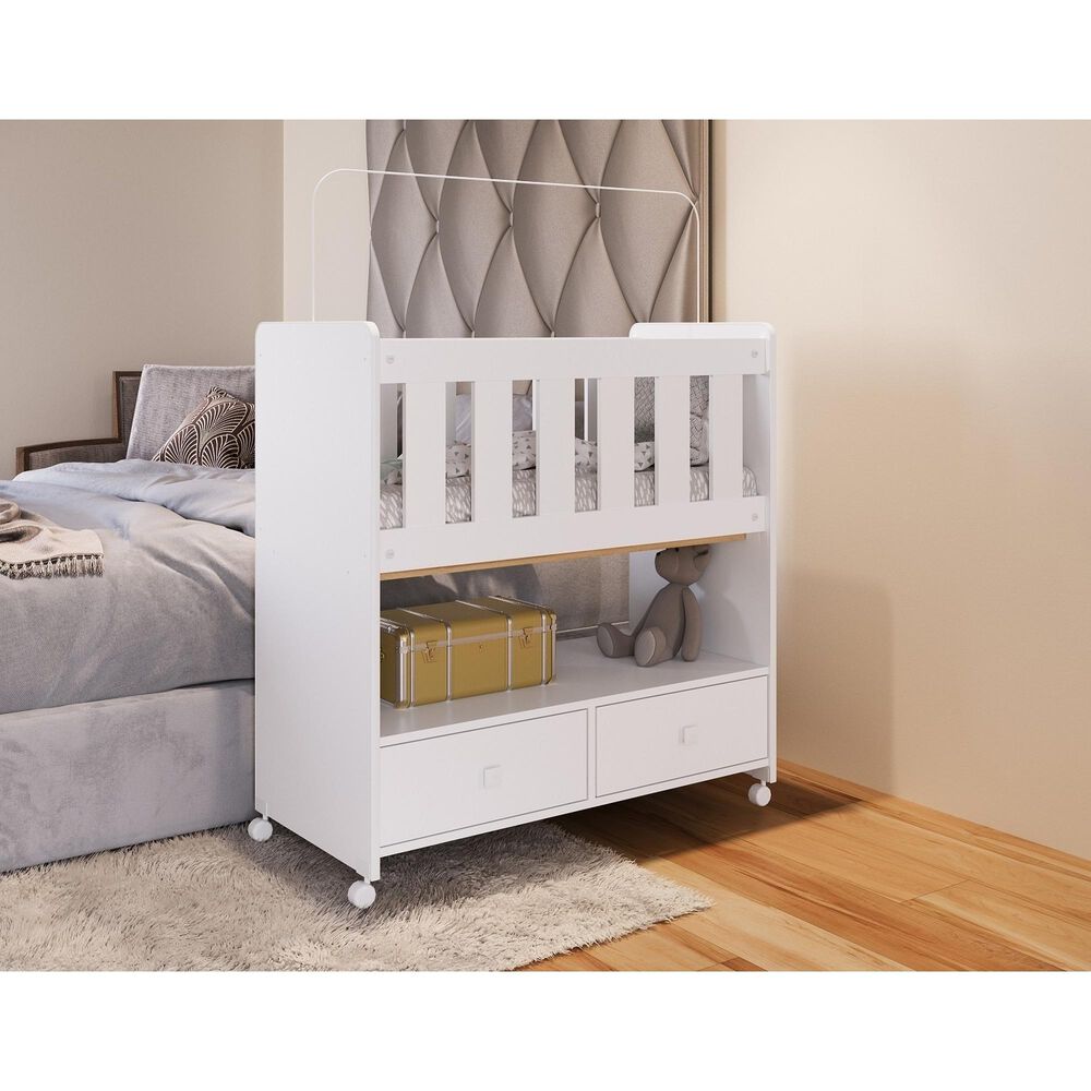 Mini Cuna Yardas Huelva Blanco C/colch&oacute;n image number 1.0