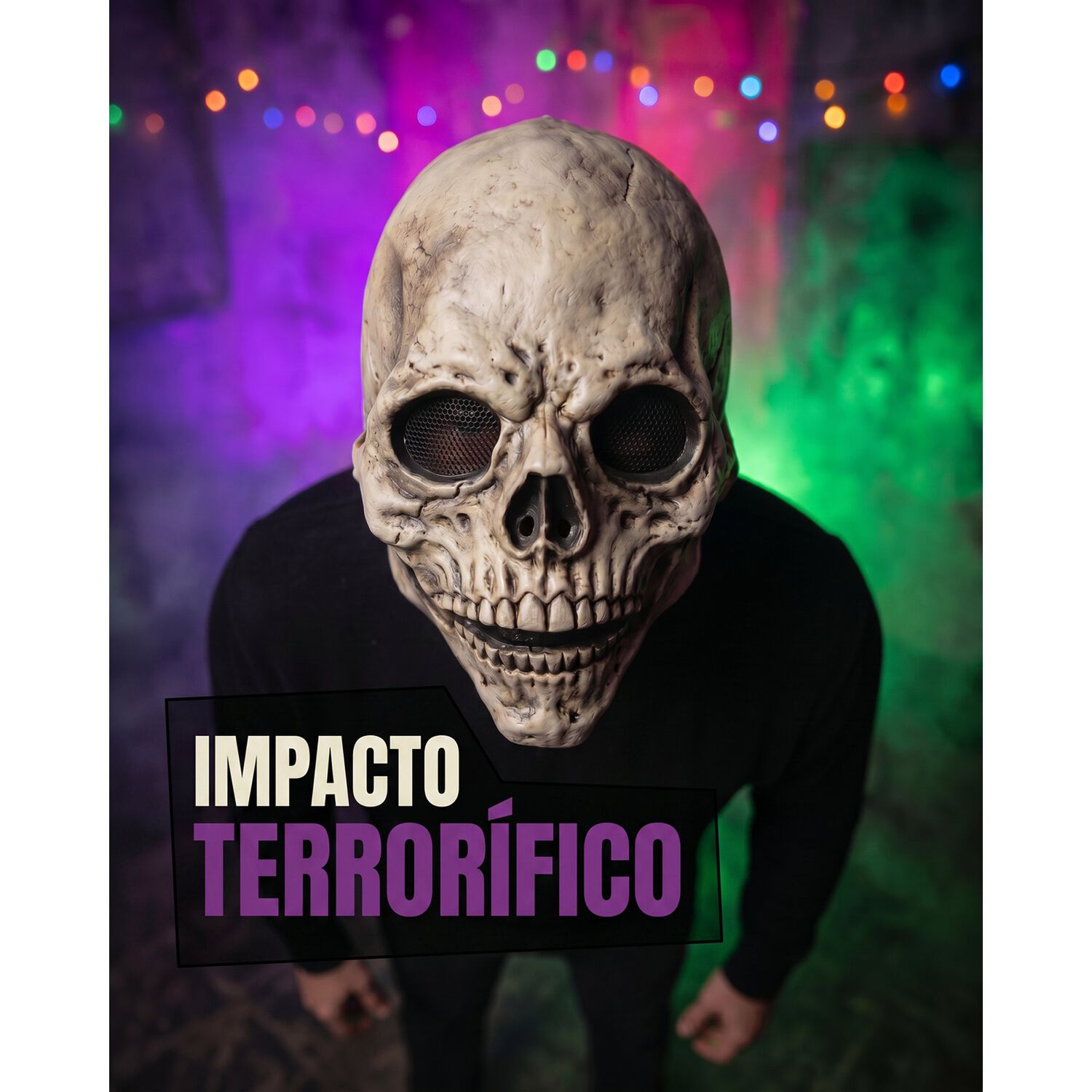 Mascara Calavera De Terror Realista Halloween image number 3.0