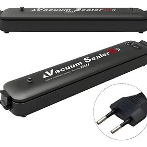 Maquina Selladora Al Vacio Para Alimentos + Bolsas Color Negro