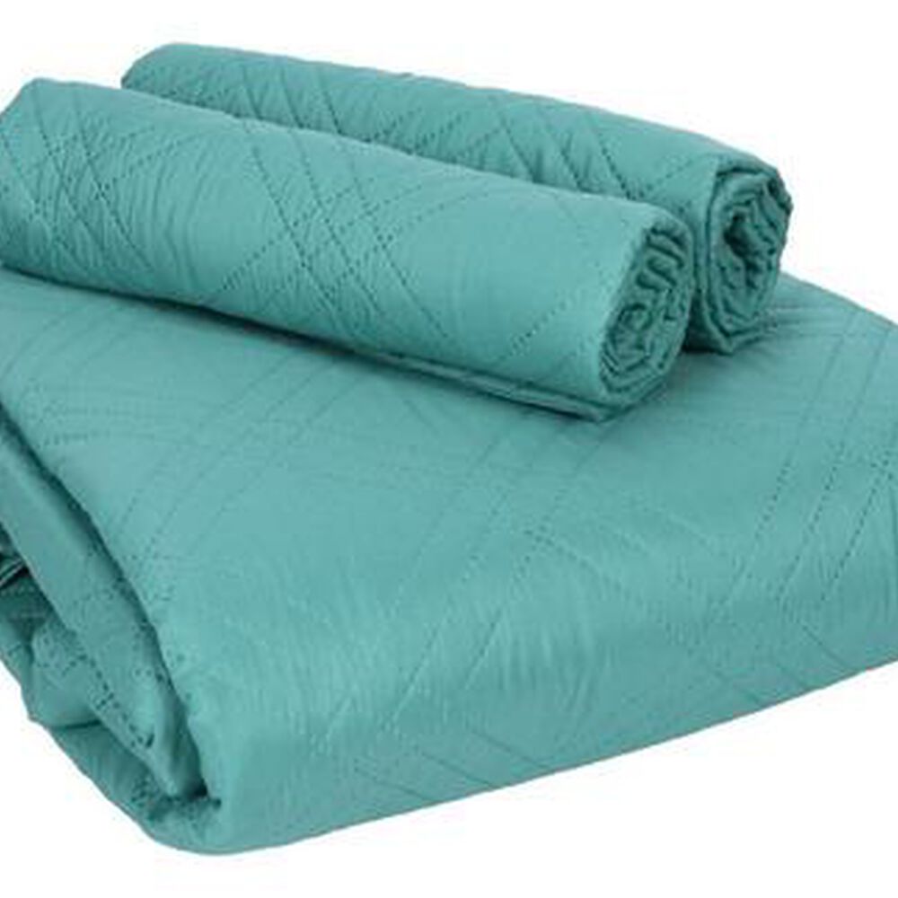Quilt Andes Liso Turquesa 2 Plazas image number 4.0