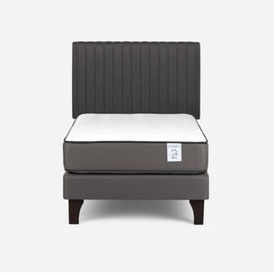 Cama Europea Rosen New Style 2 Plus / 1.5 Plazas / Base Normal + Respaldo