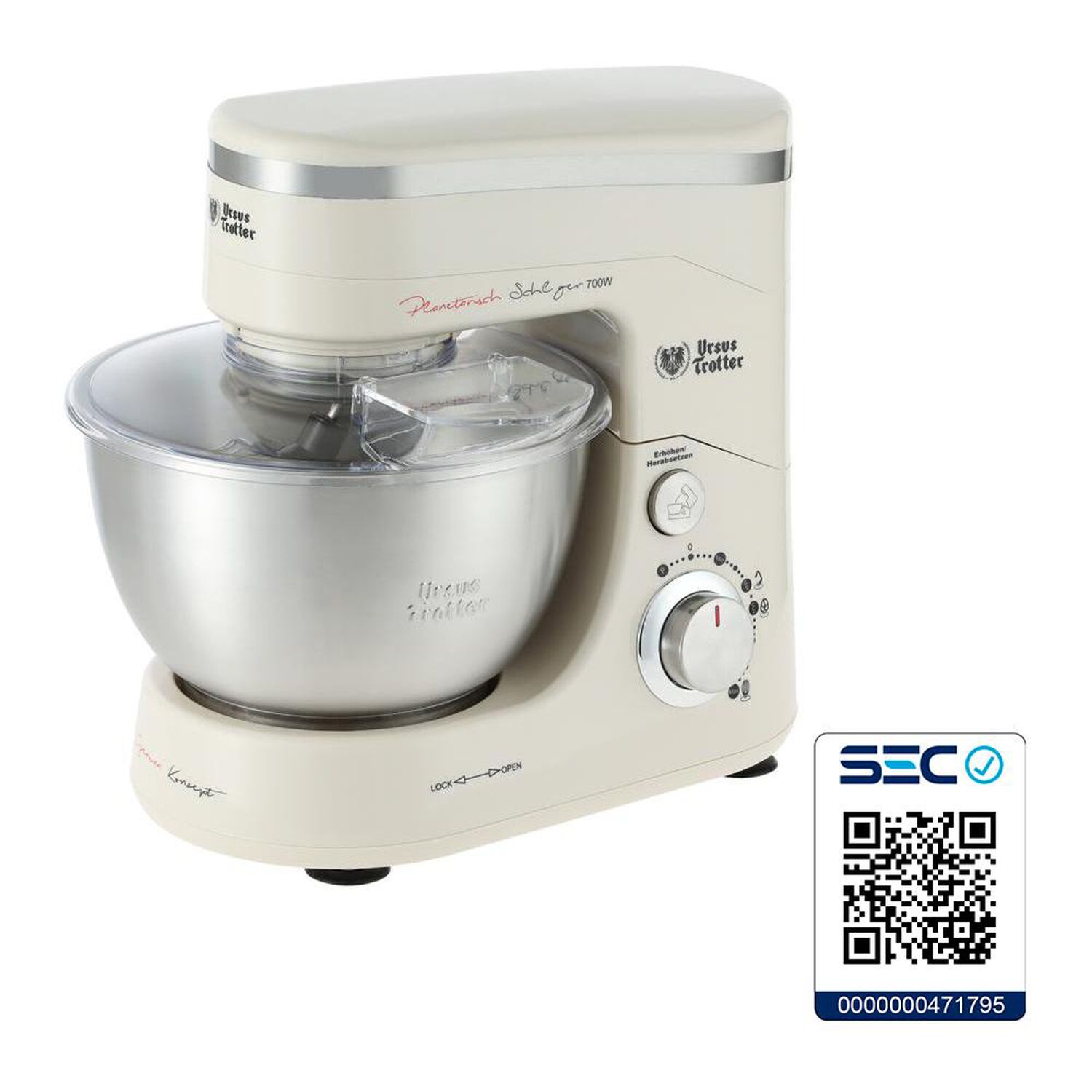 Batidora de Pedestal Ursus Trotter UT-KLEIN700 / 4.3 Litros / 700W image number 6.0