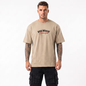 Polera Hombre Relaxed Fit Urbana Dise&ntilde;o Estampado Rappers