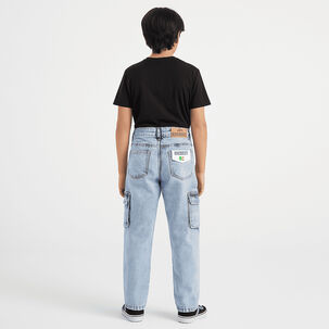 Pantalón Jeans Cargo Niño Denim Estilo Urbano