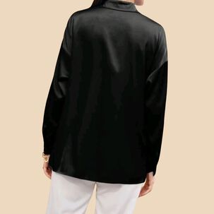 Blusa Larga Satinada