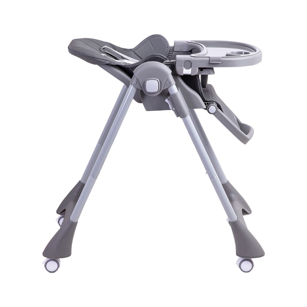 Silla De Comer Bebe Reclinable Plegable Easy Eat Gris image number 4.0